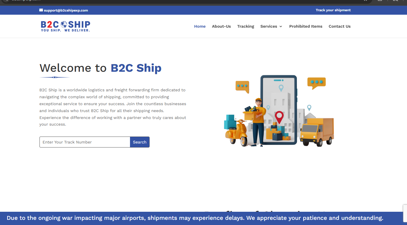 B2CShip – Shipment Tracking Platform